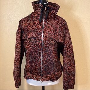 Zara Black and Red Patterned Jacket Size XS